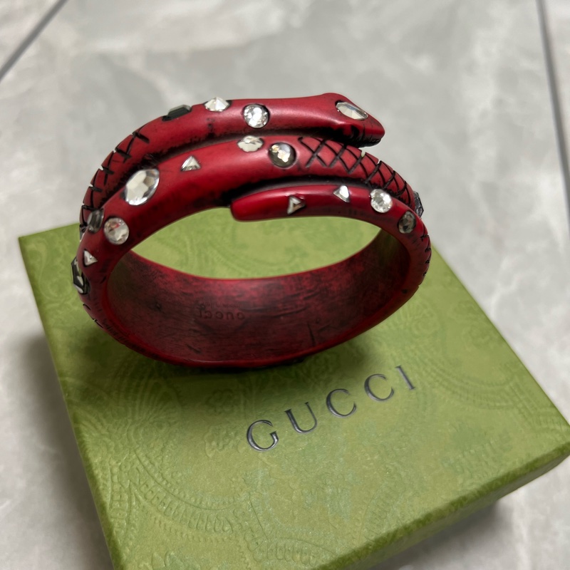Gucci 蛇行手環-7