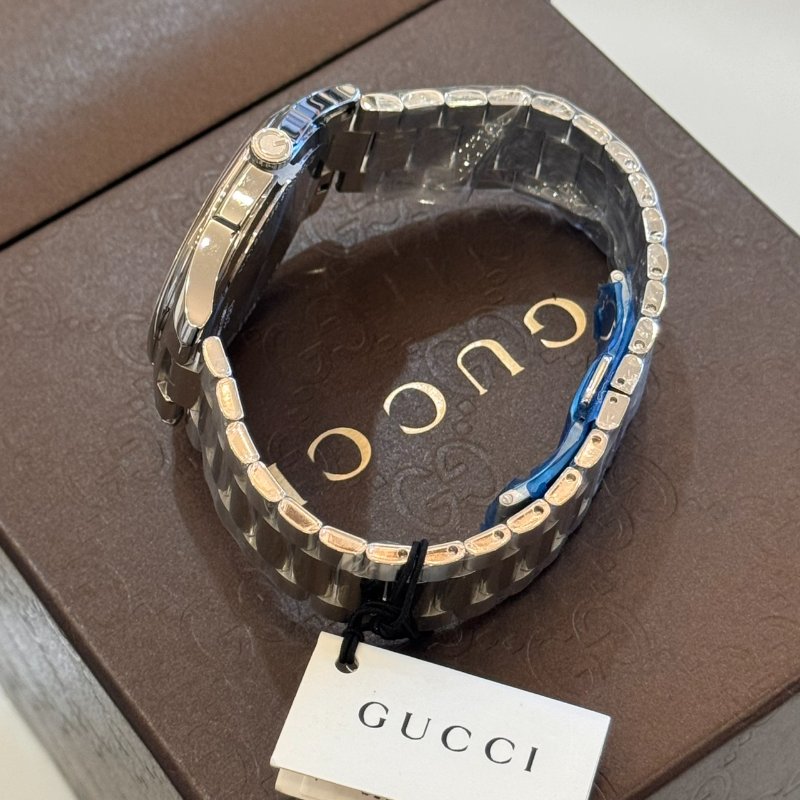 *SHIHNA名牌精品* Gucci G-Timeless 棕色錶盤男士腕錶-9