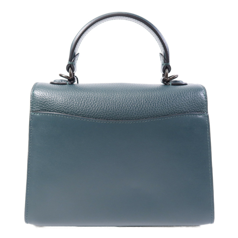 COACH 牛皮皮革2 Way Shoulder Bag手挽肩背兩用袋-1