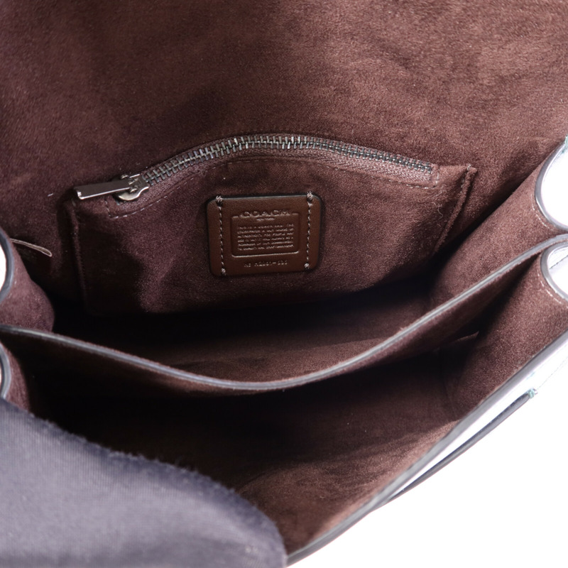 COACH 牛皮皮革2 Way Shoulder Bag手挽肩背兩用袋-4