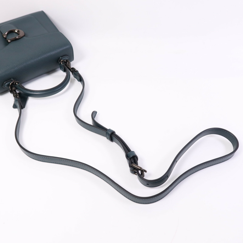 COACH 牛皮皮革2 Way Shoulder Bag手挽肩背兩用袋-5