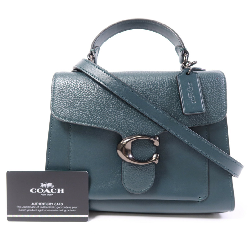 COACH 牛皮皮革2 Way Shoulder Bag手挽肩背兩用袋-6
