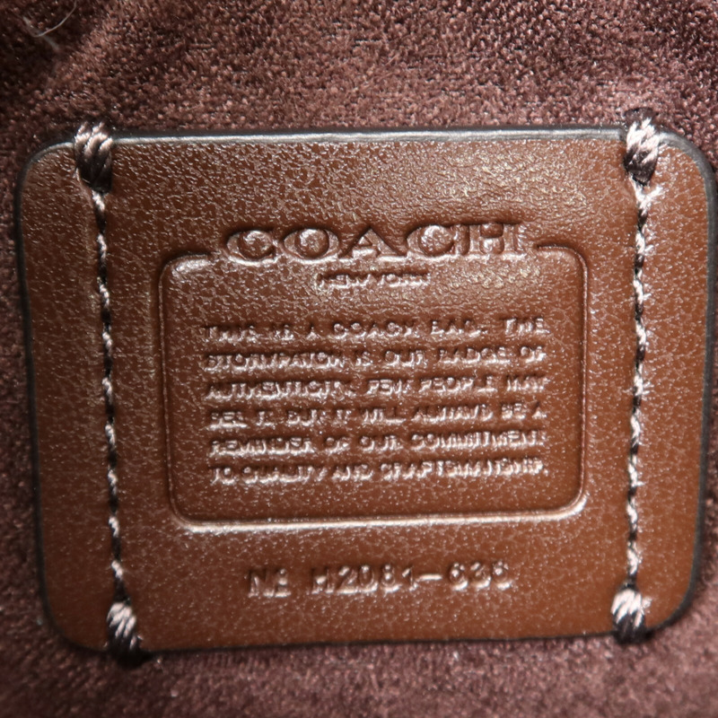 COACH 牛皮皮革2 Way Shoulder Bag手挽肩背兩用袋-14