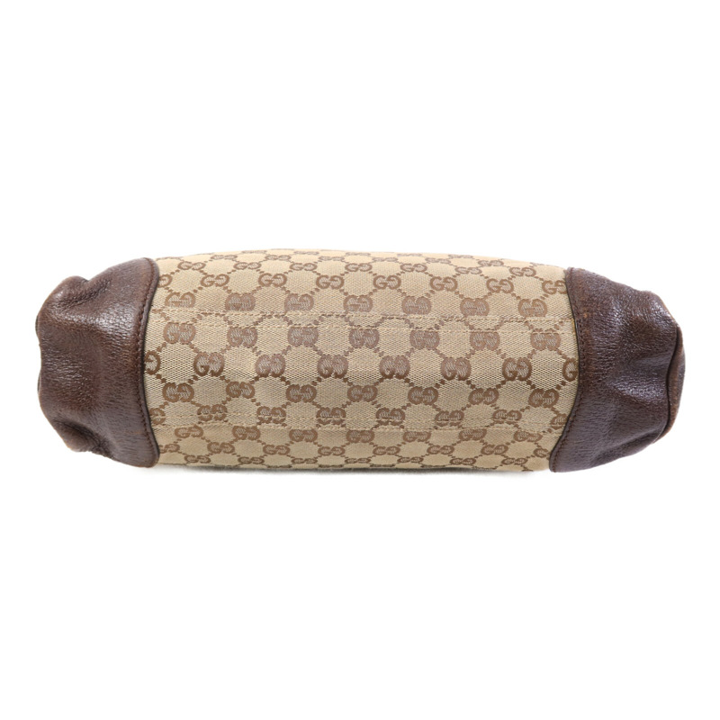 GUCCI 帆布Shoulder Bag銀扣肩背袋-3