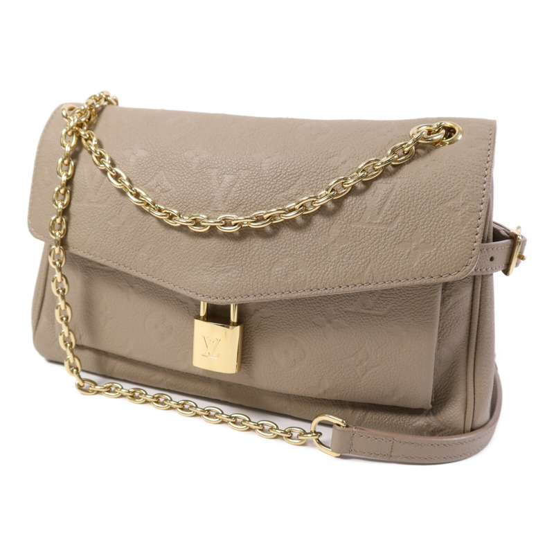 LOUIS VUITTON Monogram Empreinte Anytime Flat Bag金扣鏈帶肩背袋-2