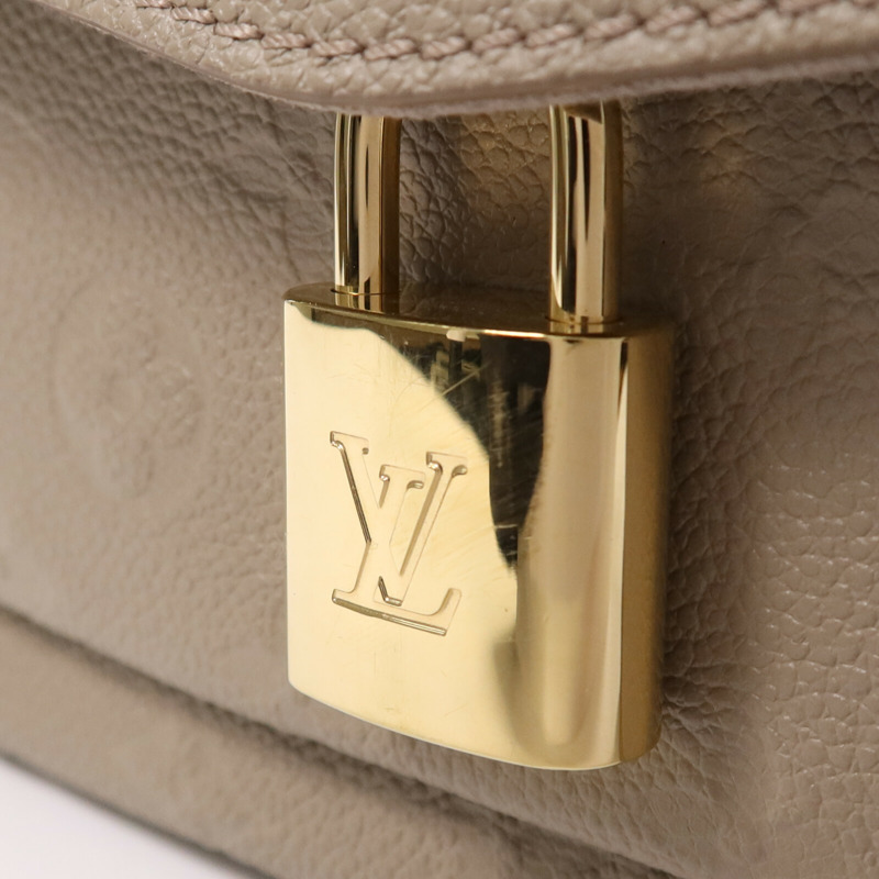 LOUIS VUITTON Monogram Empreinte Anytime Flat Bag金扣鏈帶肩背袋-8