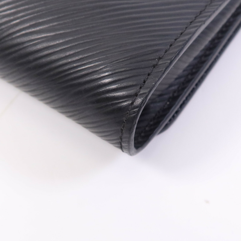 LOUIS VUITTON Epi Portefuille Twist Chain Wallet銀扣鏈帶肩背袋-6