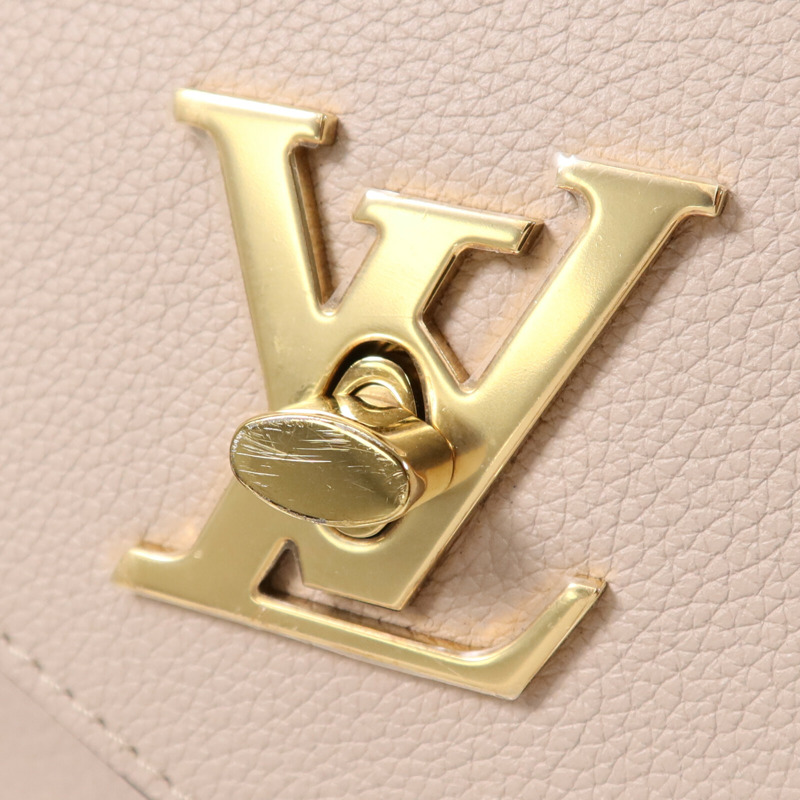 LOUIS VUITTON 牛皮皮革My Lockme金扣鏈帶肩背袋-8