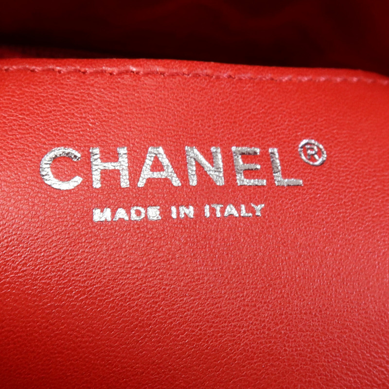 CHANEL 漆皮皮革Chain Shoulder Bag銀扣鏈帶肩背袋-11