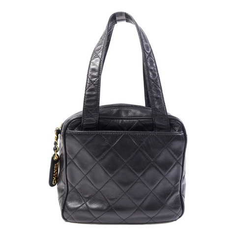 CHANEL 羊皮皮革Vintage Hand Bag金扣手挽袋