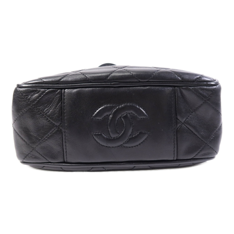 CHANEL 羊皮皮革Vintage Hand Bag金扣手挽袋-3