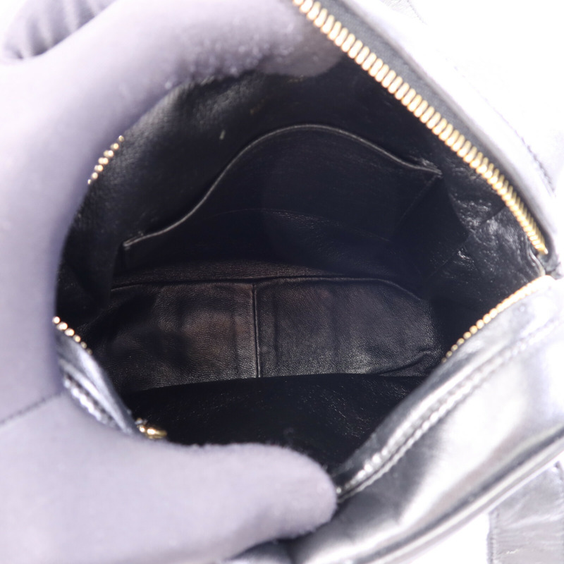 CHANEL 羊皮皮革Vintage Hand Bag金扣手挽袋-10