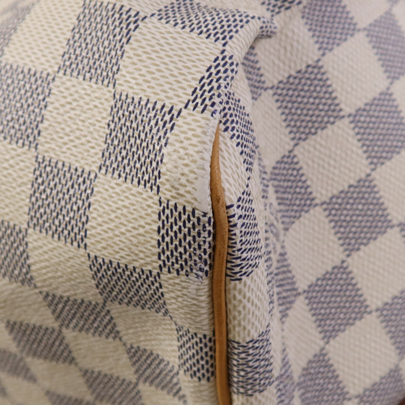 LOUIS VUITTON Damier Azur Keepall Bandoulie 55金扣手挽肩背兩用袋-4