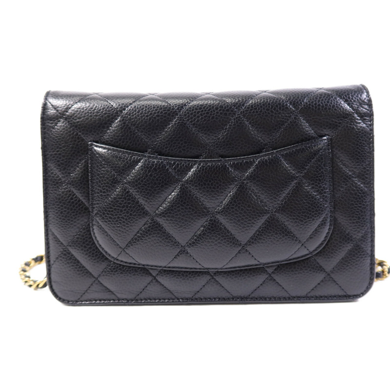 CHANEL 牛皮皮革Wallet On Chain金扣肩背袋-1