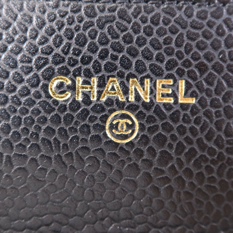 CHANEL 牛皮皮革Wallet On Chain金扣肩背袋-13
