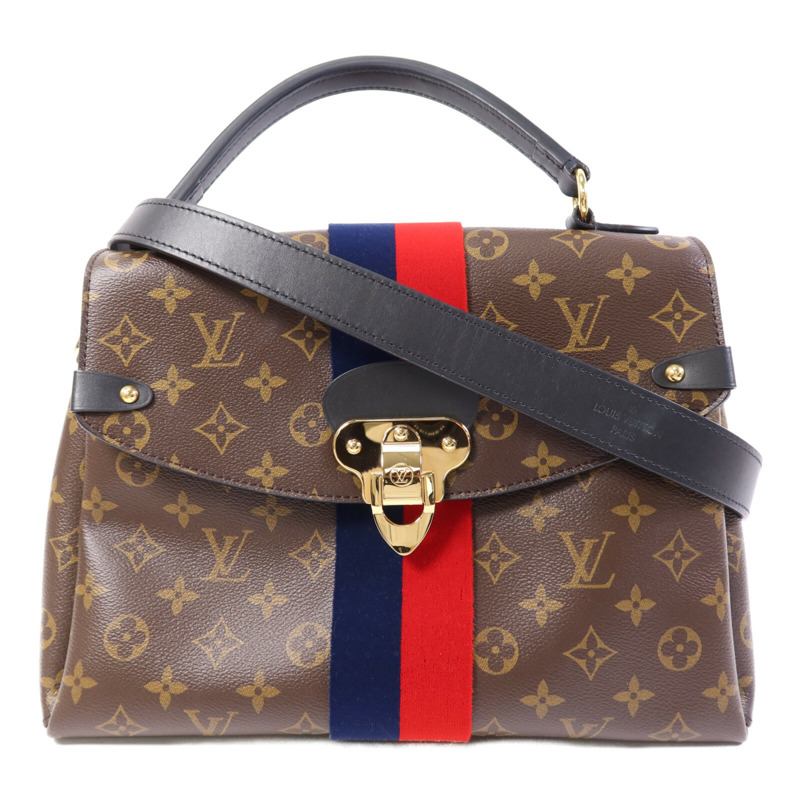 LOUIS VUITTON Monogram Georges MM金扣手挽肩背兩用袋-0