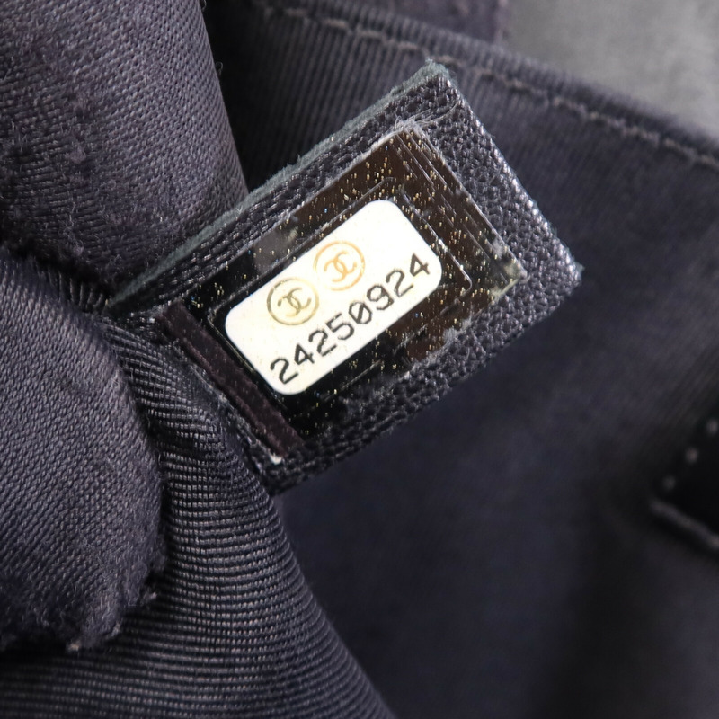 CHANEL 羊皮皮革Boy 25金扣鏈帶肩背袋-5