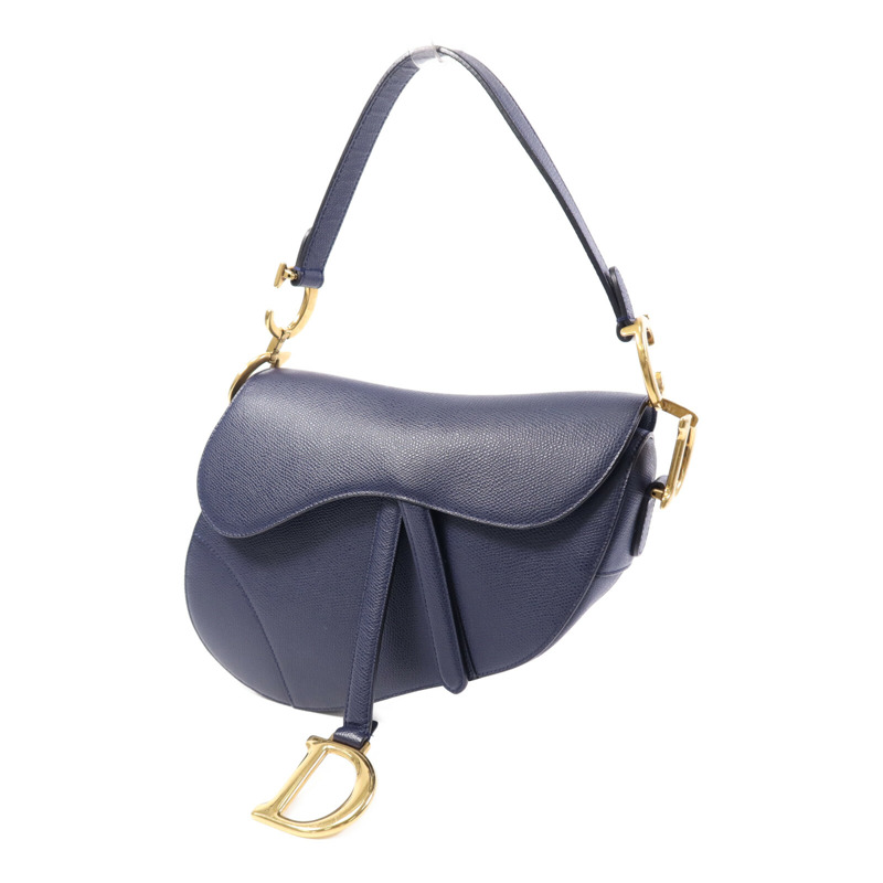 Dior 牛皮皮革Saddle金扣肩背袋-2