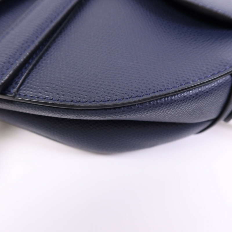 Dior 牛皮皮革Saddle金扣肩背袋-4