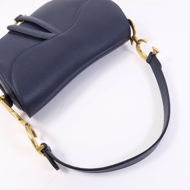 Dior 牛皮皮革Saddle金扣肩背袋-11