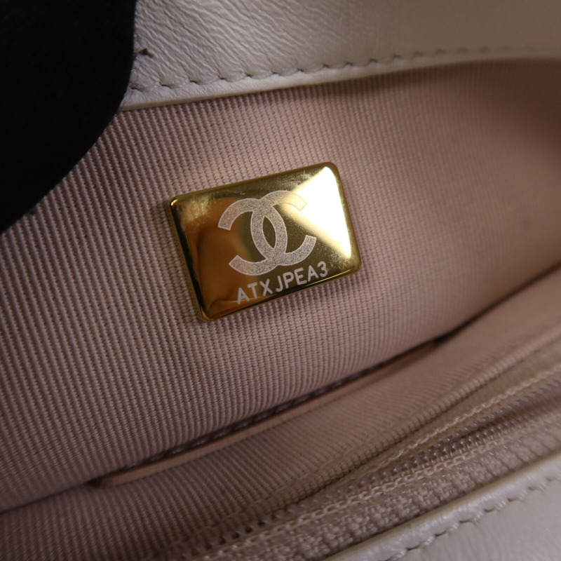 CHANEL 牛皮皮革Chain Shoulder Bag 金扣鏈帶肩背袋-5