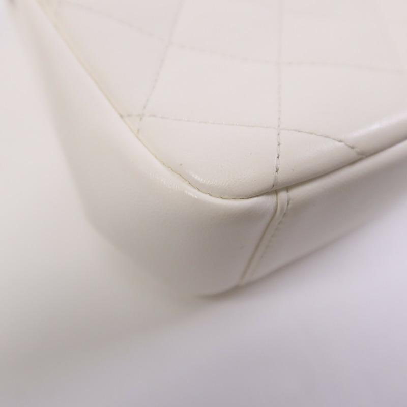 CHANEL 牛皮皮革Chain Shoulder Bag 金扣鏈帶肩背袋-12