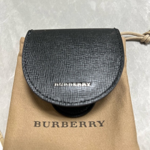Burberry 黑色真皮零錢包