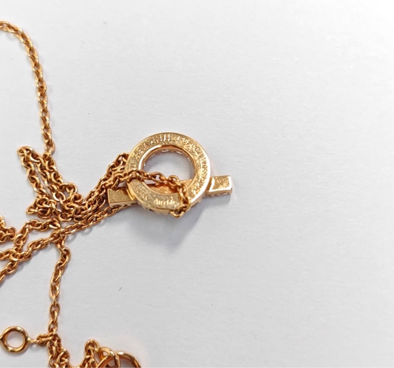 爱马仕小Q玫瑰金项链-6