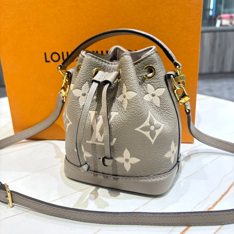 *SHIHNA名牌精品* LV Nano Noé 大象灰壓紋小水桶-0