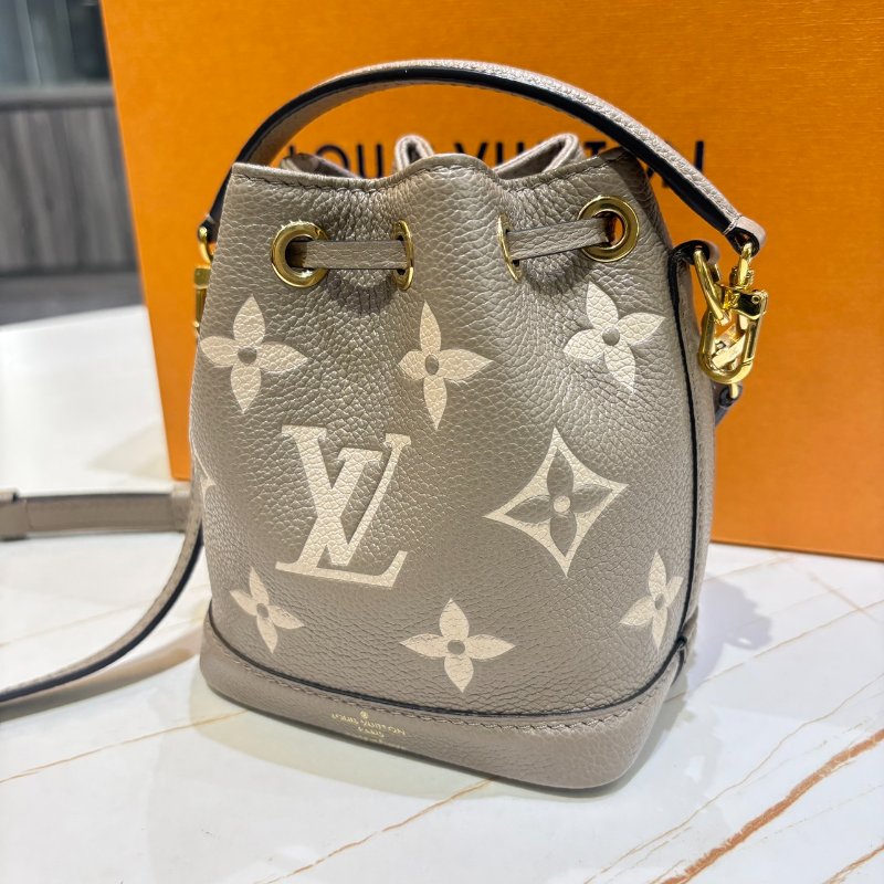 *SHIHNA名牌精品* LV Nano Noé 大象灰壓紋小水桶-5