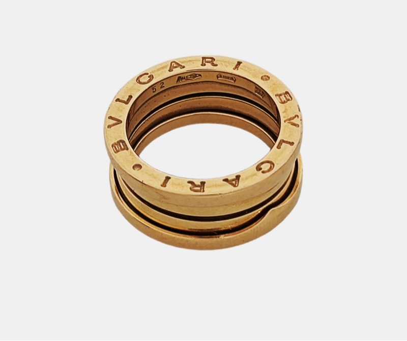 BVLGARI zero1 玫瑰金戒指-7