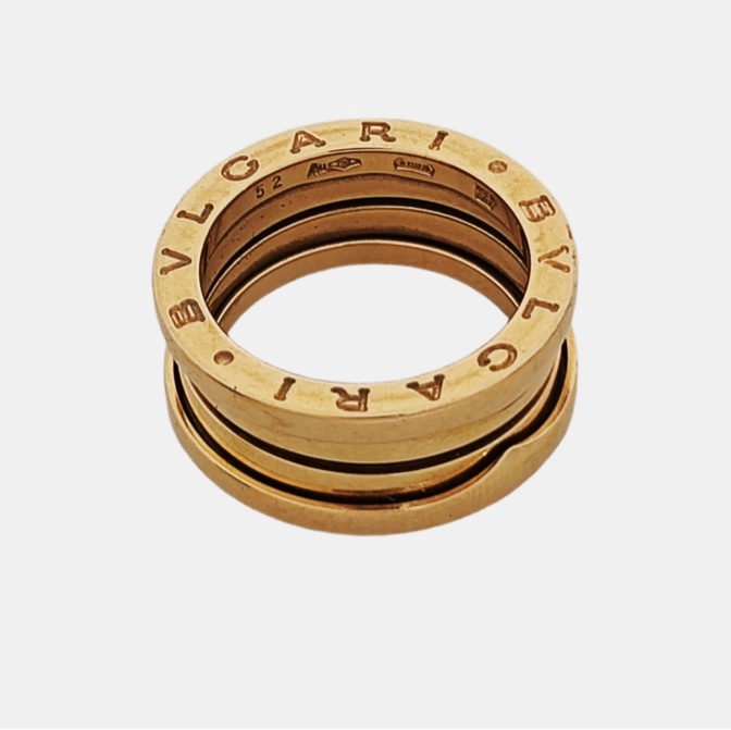 BVLGARI zero1 玫瑰金戒指-12