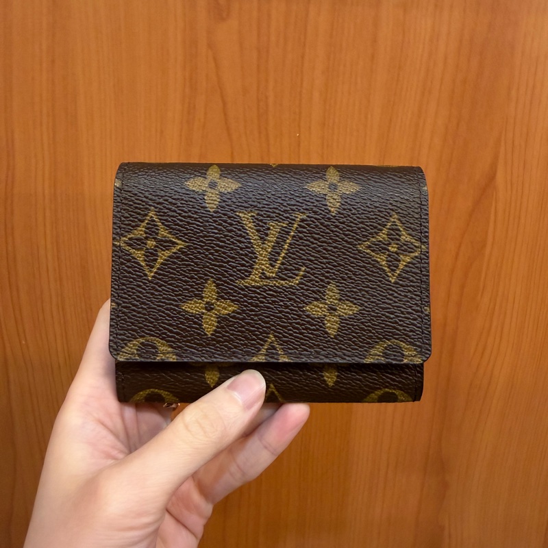 LV 原花內咖啡下蓋卡包M62920-0