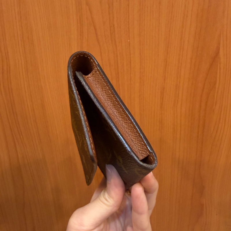 LV 原花內咖啡下蓋卡包M62920-1