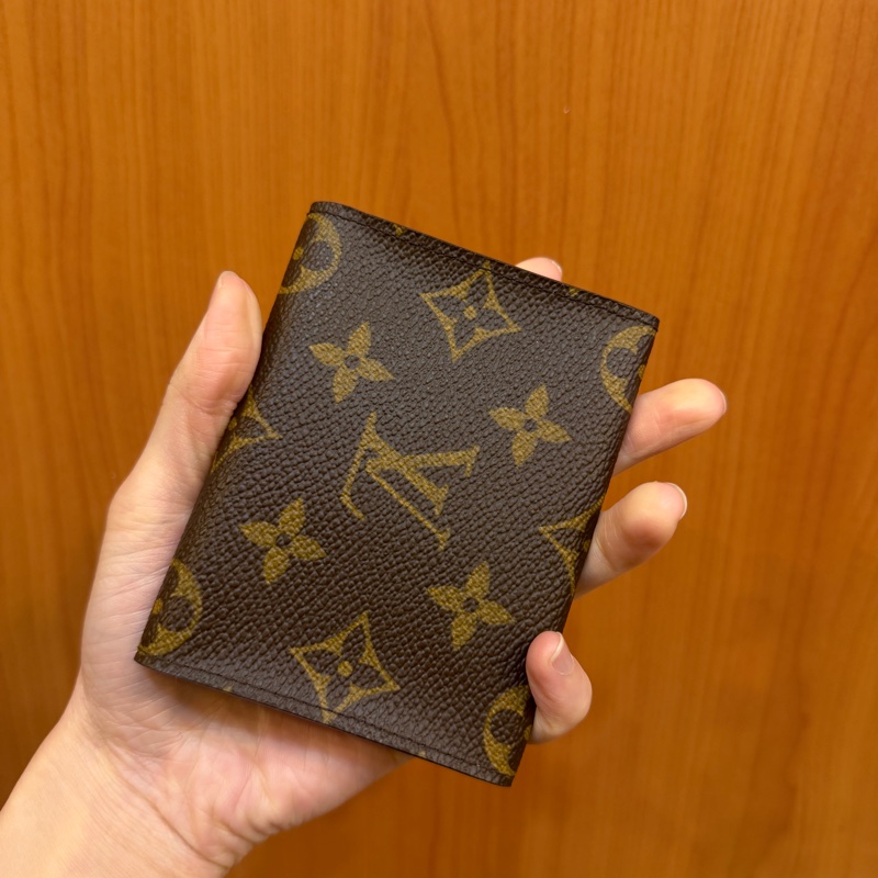 LV 原花內咖啡下蓋卡包M62920-4