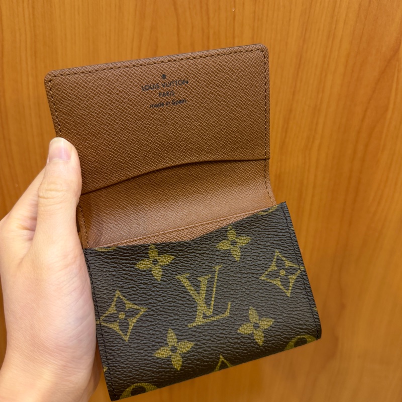 LV 原花內咖啡下蓋卡包M62920-8