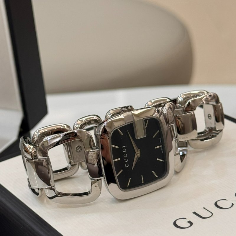 *SHIHNA名牌精品* Gucci G字錶盤 125.4 藍黑色女士腕錶-3