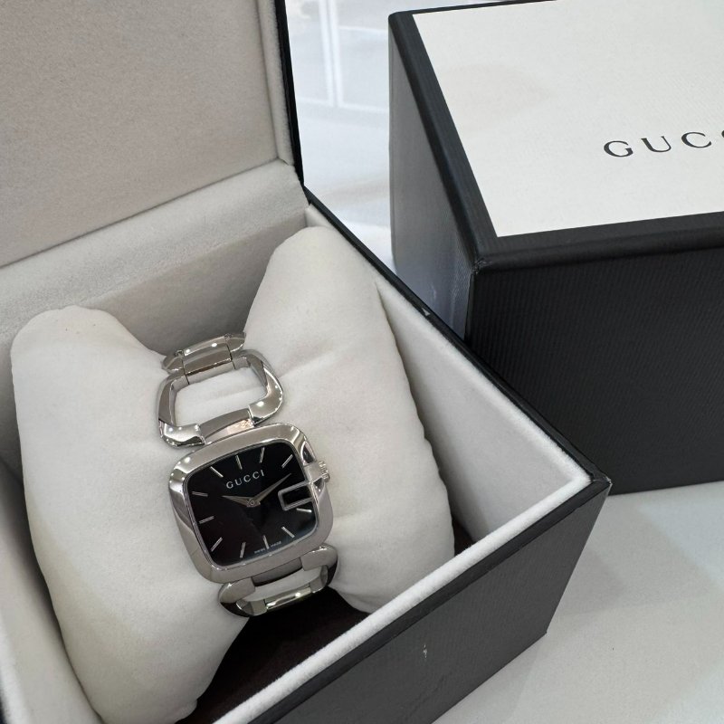 *SHIHNA名牌精品* Gucci G字錶盤 125.4 藍黑色女士腕錶-5