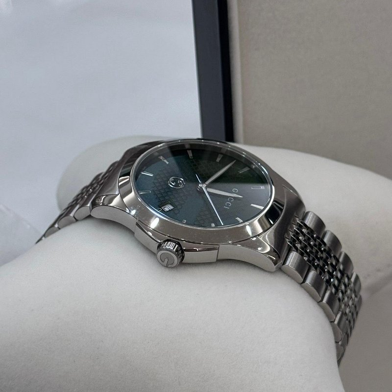 *SHIHNA名牌精品* GUCCI G-Timeless 126.4 綠色男士腕錶-1