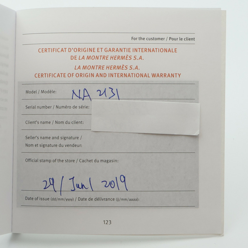 HERMES Nantucket Watch With Diamond NA2.131-16