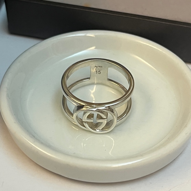 Gucci 經典雙G戒指-10