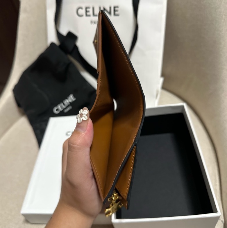 TRIOMPHE吊飾標誌印花短款錢包-4