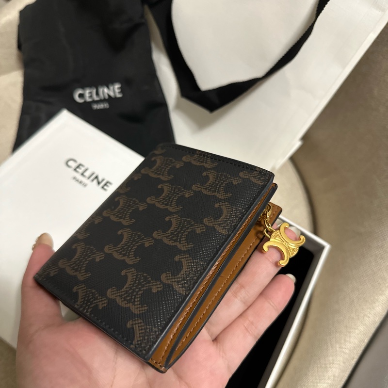 TRIOMPHE吊飾標誌印花短款錢包-5