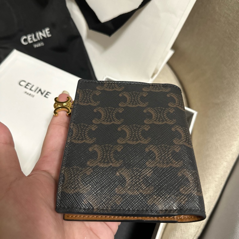 TRIOMPHE吊飾標誌印花短款錢包-6