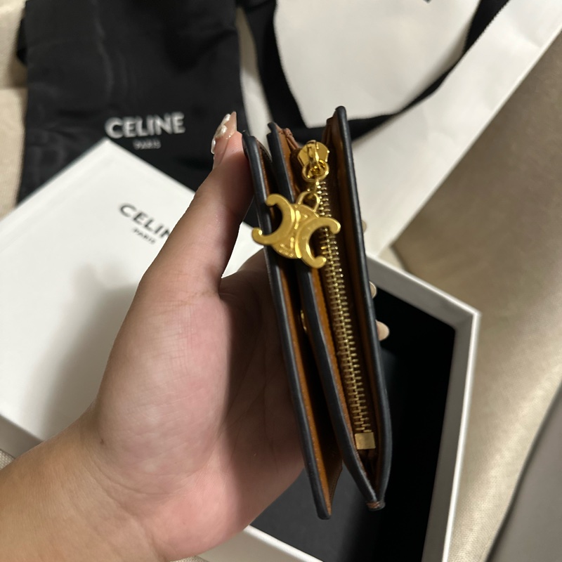 TRIOMPHE吊飾標誌印花短款錢包-7