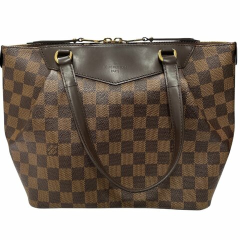 LOUIS VUITTON 路易威登 N41102 WESTMINSTER PM 托特包 PVC帆布 棋盤格 棕色 金釦