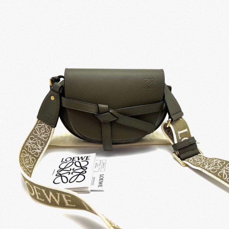 LOEWE gate馬鞍包21*14*9 98新配件塵袋-0