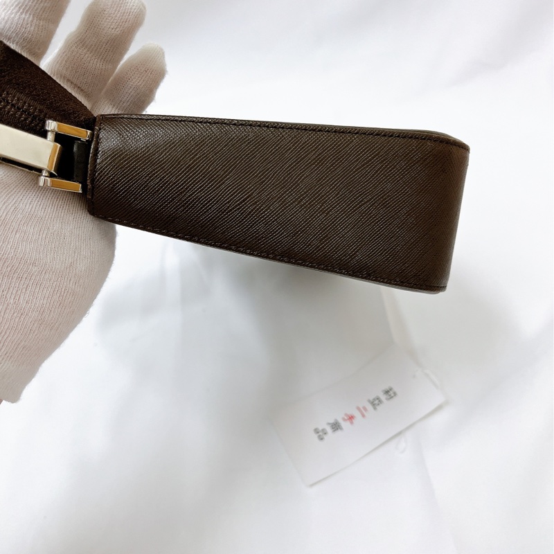 莉亞精品♡Burberry vintage腋下包 咖 二手-7