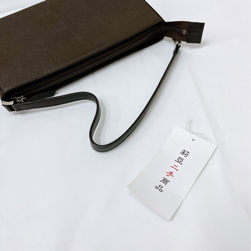 莉亞精品♡Burberry vintage腋下包 咖 二手-18