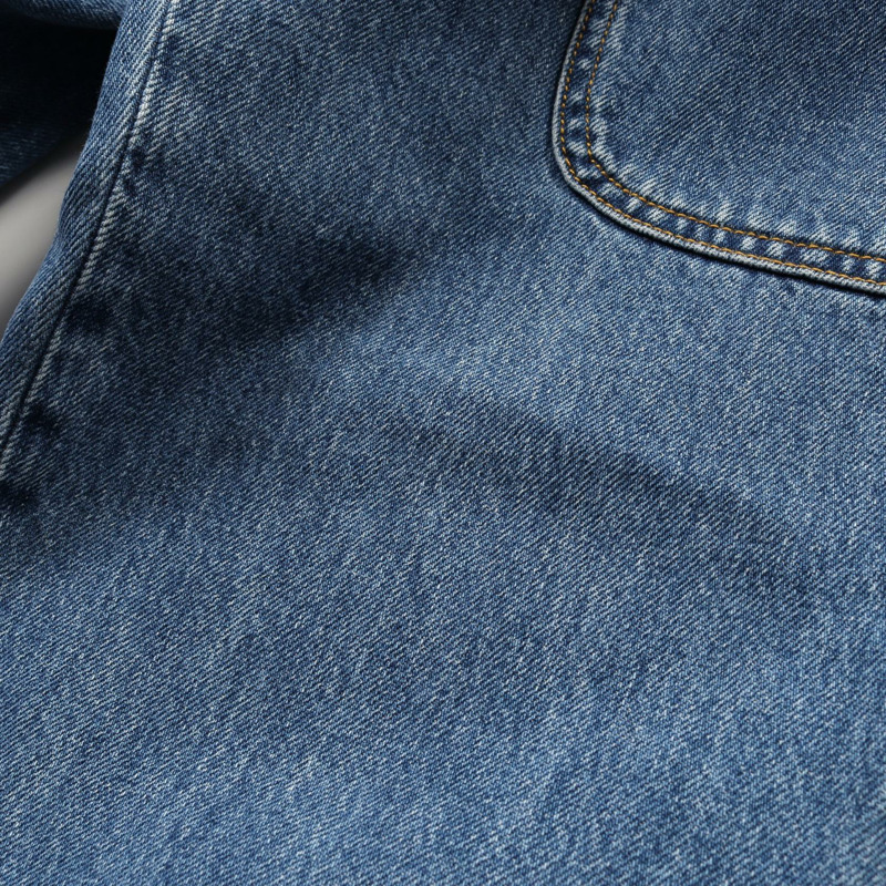 香奈兒 COCO 標誌羈絆牛仔褲 #36 棉質海軍藍二手-9